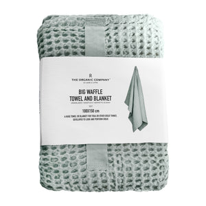 Økologisk håndklæde 100×150, lyseblå