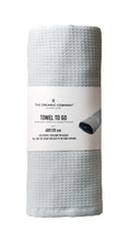 Økologisk to go håndklæde 120×60, lyseblå
